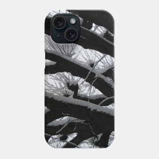 Snow on Branches Phone Case