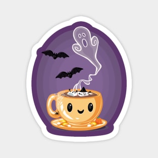 Haunted Halloween Hot Chocolate Magnet