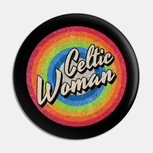 Vintage Style circle - Celtic Woman Pin