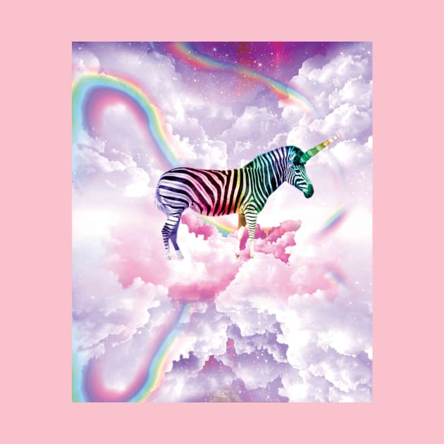 Rainbow Zebra Unicorn by Random Galaxy