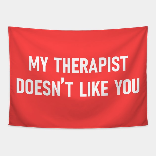 my therapist doesn't like you Tapestry by vintage-corner