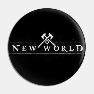 New world logo - Texturized Pin