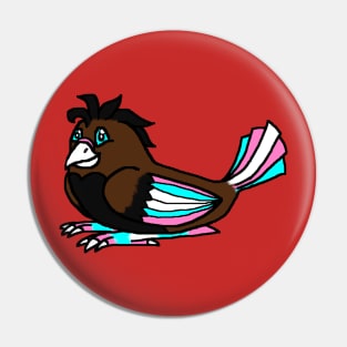 Trans Pride Bird Pin