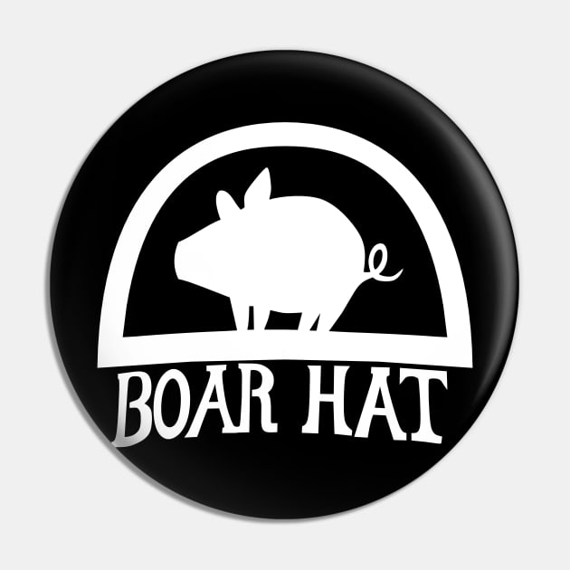 Boar Hat Sign Pin by CCDesign