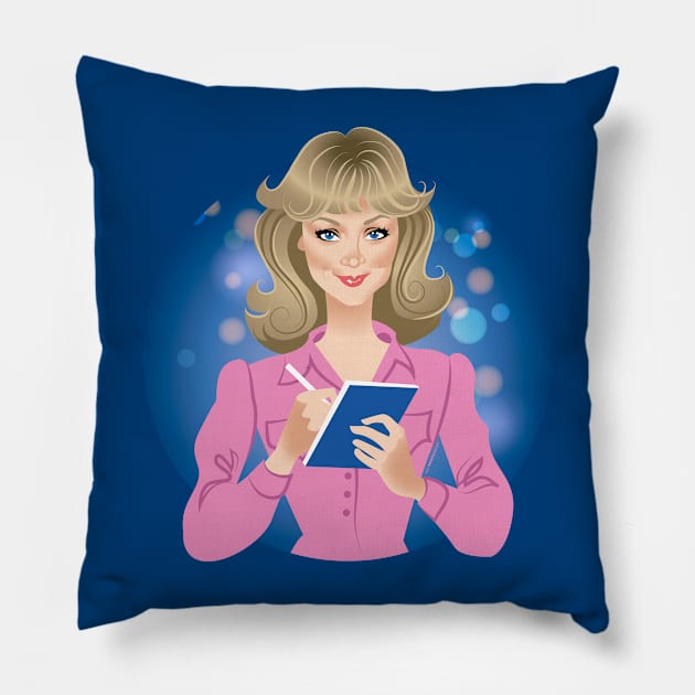 Diane Chambers Pillow by AlejandroMogolloArt