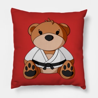 Martial Arts Teddy Bear Pillow