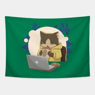 Freelancer Cat - Yarik Tapestry