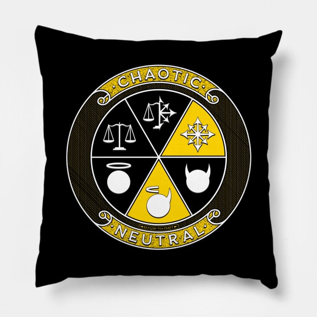 Chaotic Neutral Pillow by RaygunTeaParty