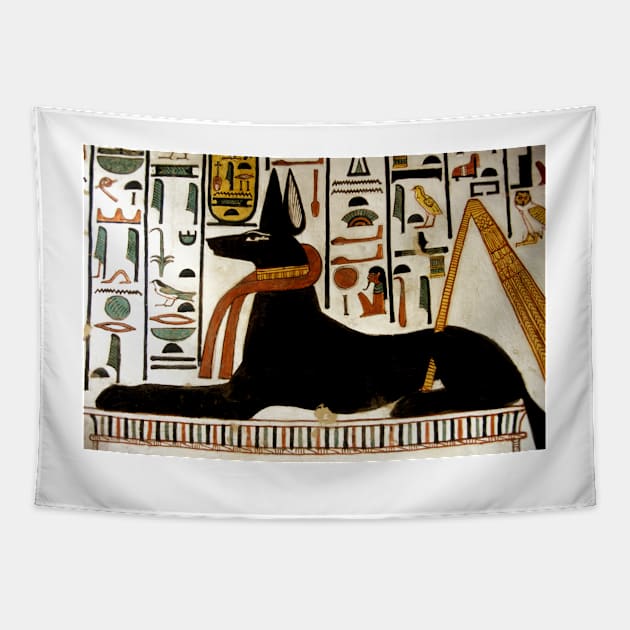 Ancient Egyptian god Anubis (E905/0395) Tapestry by SciencePhoto