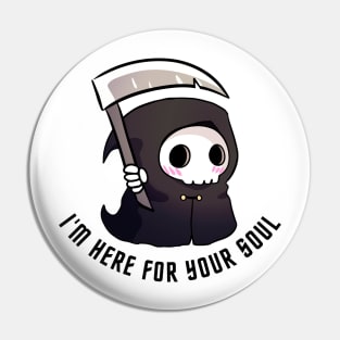 Cute grim reaper - I'm here for your soul Pin