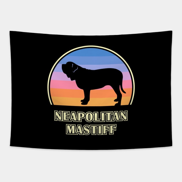 Neapolitan Mastiff Vintage Sunset Dog Tapestry by millersye