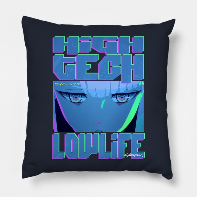 High Tech Low Life Pillow by emodist