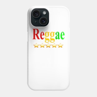 Reggae fan Jamaica five star rating Rasta colors Jamaican Reggae Music lover Phone Case