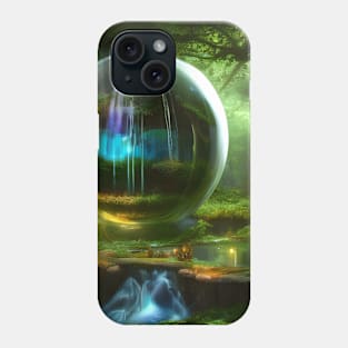 Waterfalls Inside Glass Ball Phone Case