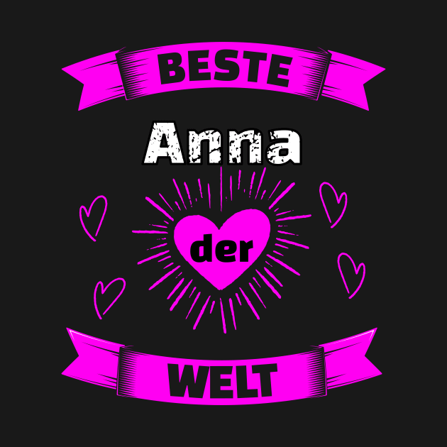 Beste Anna Der Welt Geburtstag Geschenk by SpruchBastler