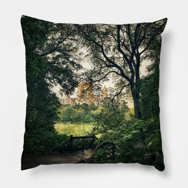 Central Park, Manhattan, New York City Pillow by eleonoraingrid