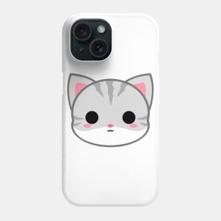 Cute Light Grey Cat Phone Case