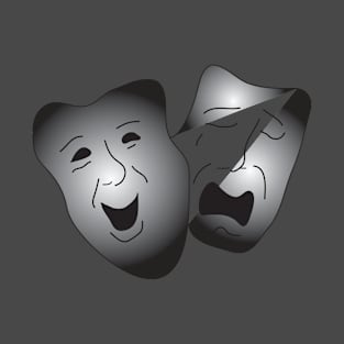 Comedy and Tragedy Masks T-Shirt