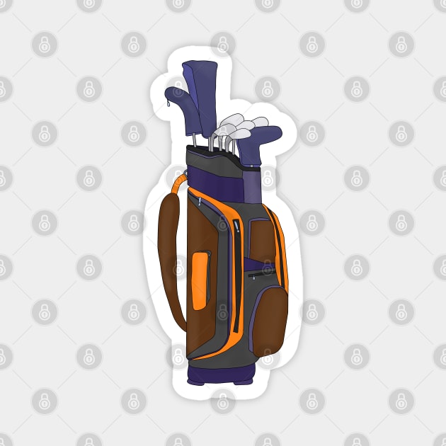 Extraordinary golf bag Magnet by DiegoCarvalho