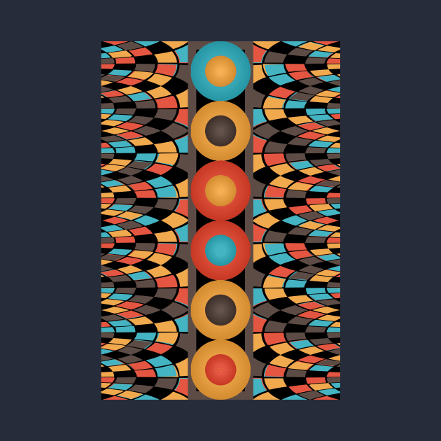 Colorful geometric composition by Gaspar Avila