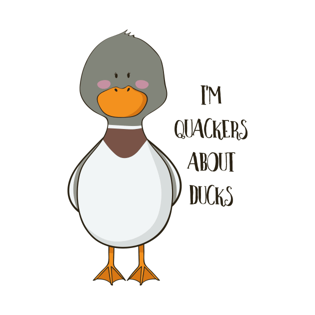 Quackers About Ducks, Funny Duck Love by Dreamy Panda Designs