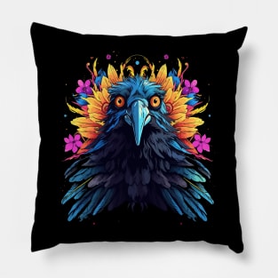 Crow Smiling Pillow