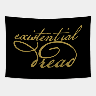 Existential Dread in Gold Tapestry