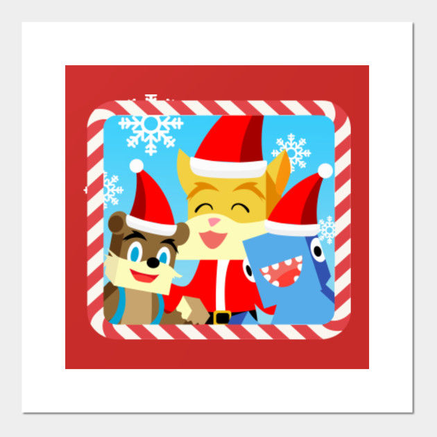 Minecraft Youtuber Stampy Cat Merry Christmas Posters And Art