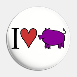 I Love My Pig Pin