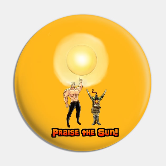 Praise The Sun Pin by PixhelBaby