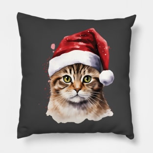 Merry Catmas Cat Christmas Graphic DesignT-shirt Pillow