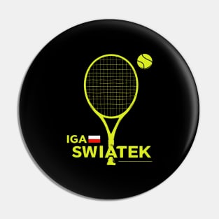 IGA SWIATEK, tennis player, Poland Pin