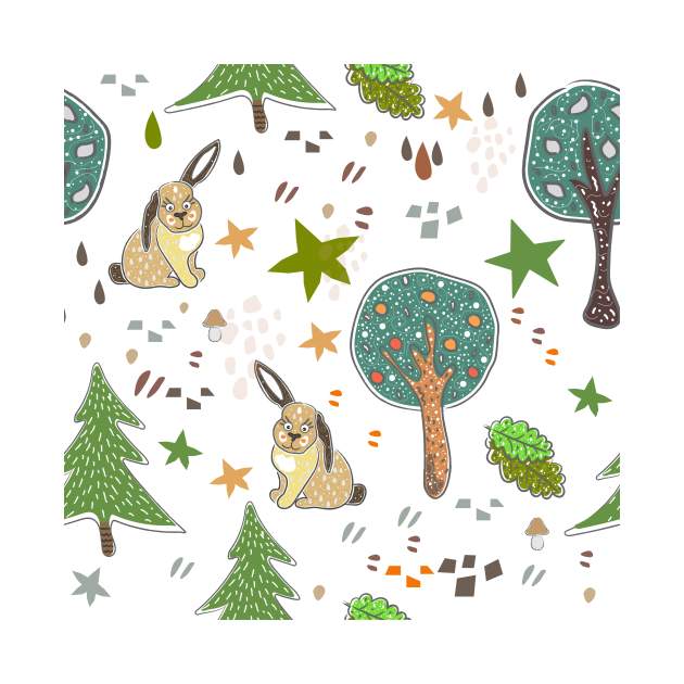 Bunnies by Kristina Stellar Scandinavian Land