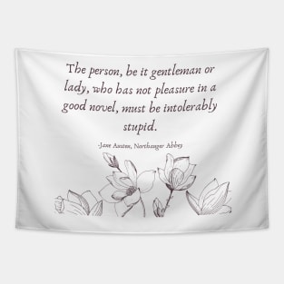 Jane Austen Book Quote Tapestry