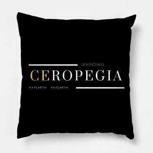 Minimalist Exotic Plant Design: Natural and Sophisticated Style - ceropegia Pillow