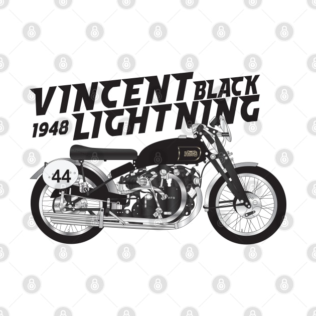 1948 Vincent Black Lightning by kindacoolbutnotreally