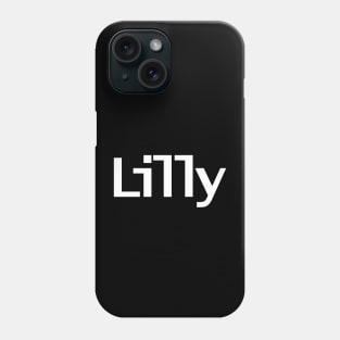 Lilly White Text Typography Phone Case