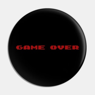 Gaming Nerd Game Over Pin