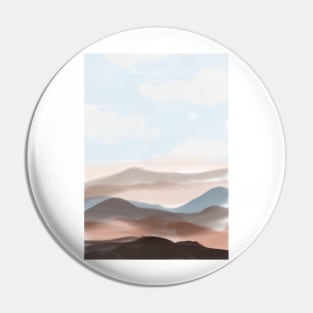 Abstract Landscape Illustration Pin