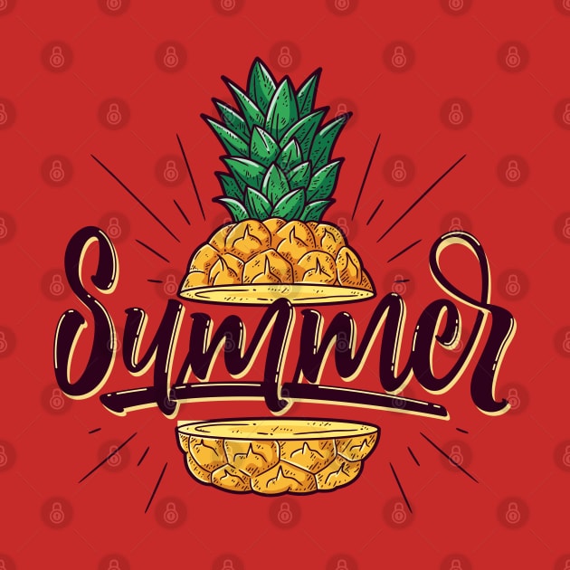 Summer and Pineapple by Katheryn's Studio