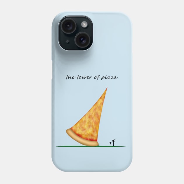 tower of pizza Phone Case by shackledlettuce