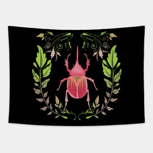 Beetle Power Pose (Hercules Beetle) Tapestry