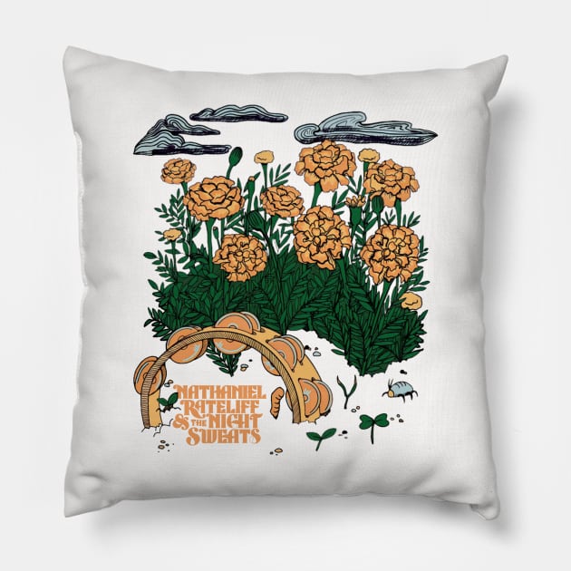 nathaniel rateliff and the night sweats Pillow by Boby Brown