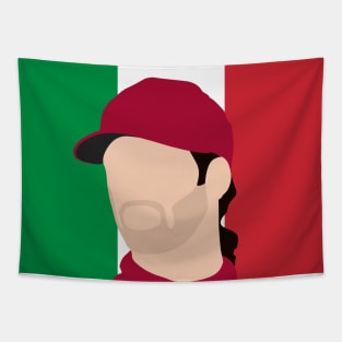 Antonio Giovinazzi Face Art - Flag Edition Tapestry