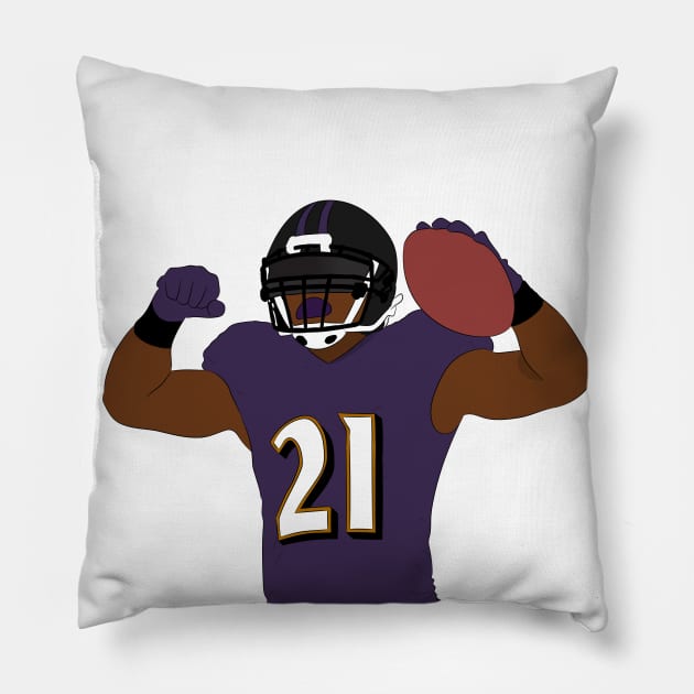 Mark Ingram Pillow by SickSticksCo