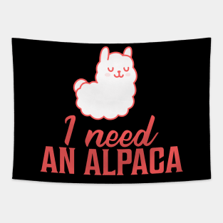 Cute Alpaca Quote Tapestry