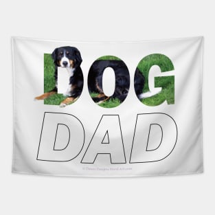 DOG DAD - Bernese oil painting word art Tapestry