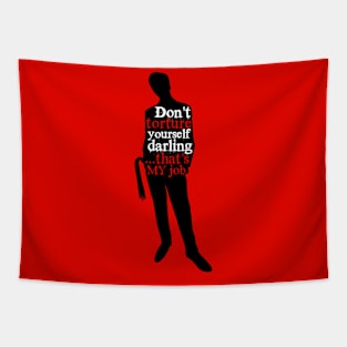 Don't Torture Yourself, Darling - Kinky Dom Silhouette Tapestry