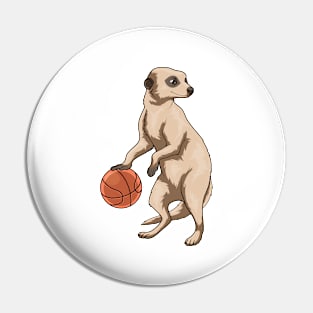 Meerkat Basketball player Basketball Pin