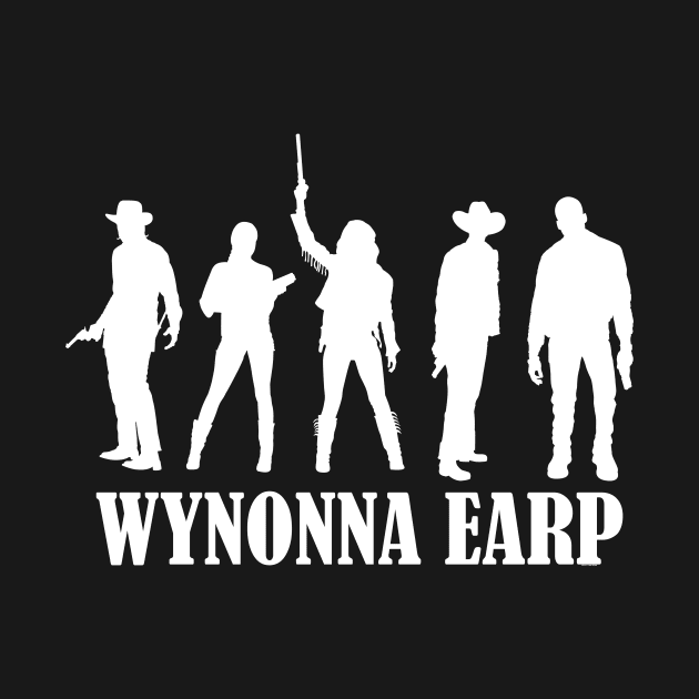 Wynonna Earp Cast Silhouette (Darker Backgrounds) by scrappydogdesign